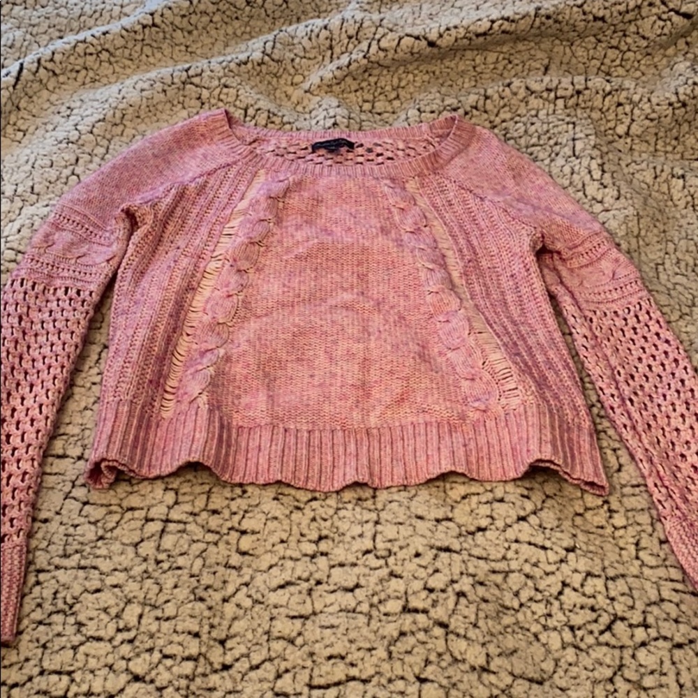 pink sweater